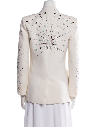 Paco Rabanne Virgin Wool Patterned Blazer