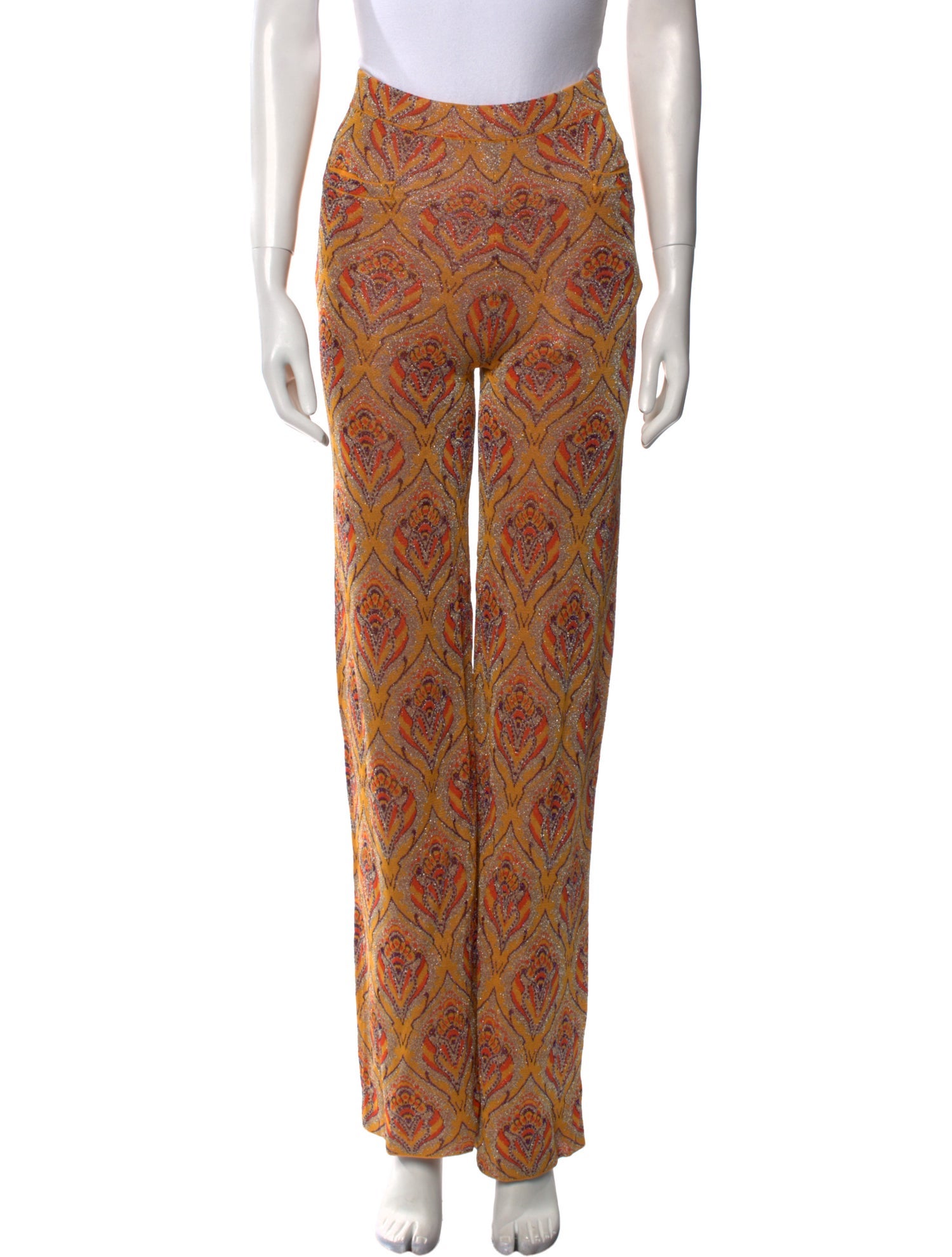 Paco Rabanne Printed Wide Leg Pants