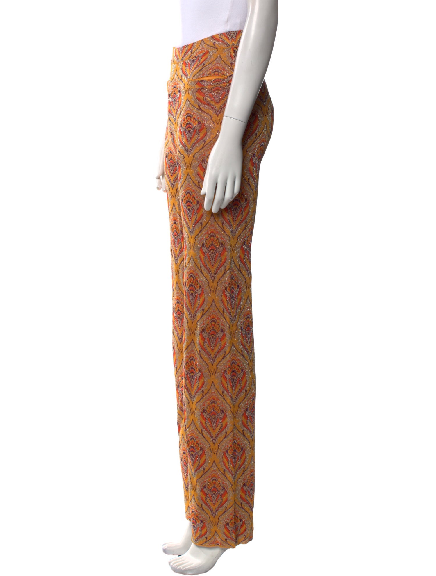 Paco Rabanne Printed Wide Leg Pants
