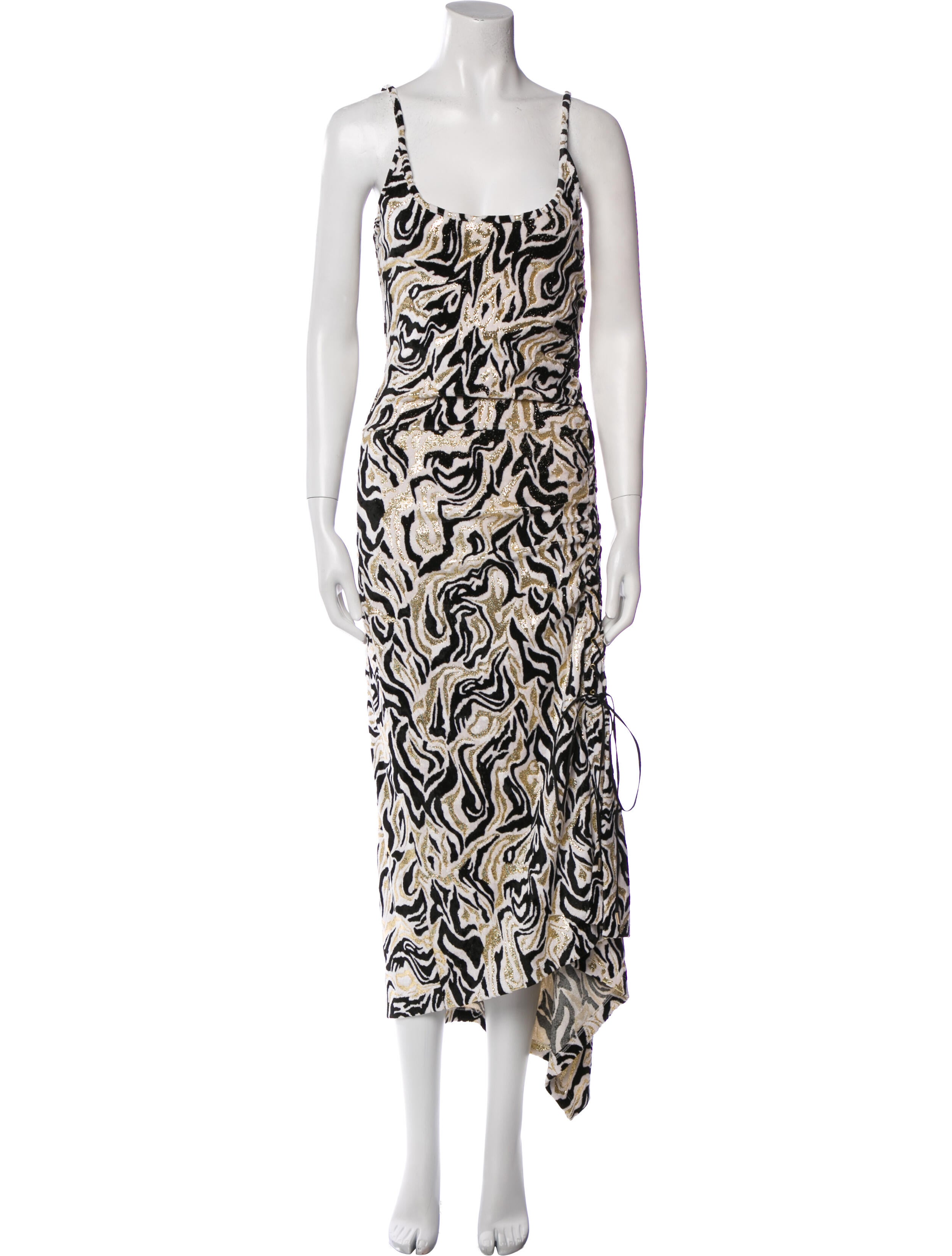 Paco Rabanne Printed Long Dress