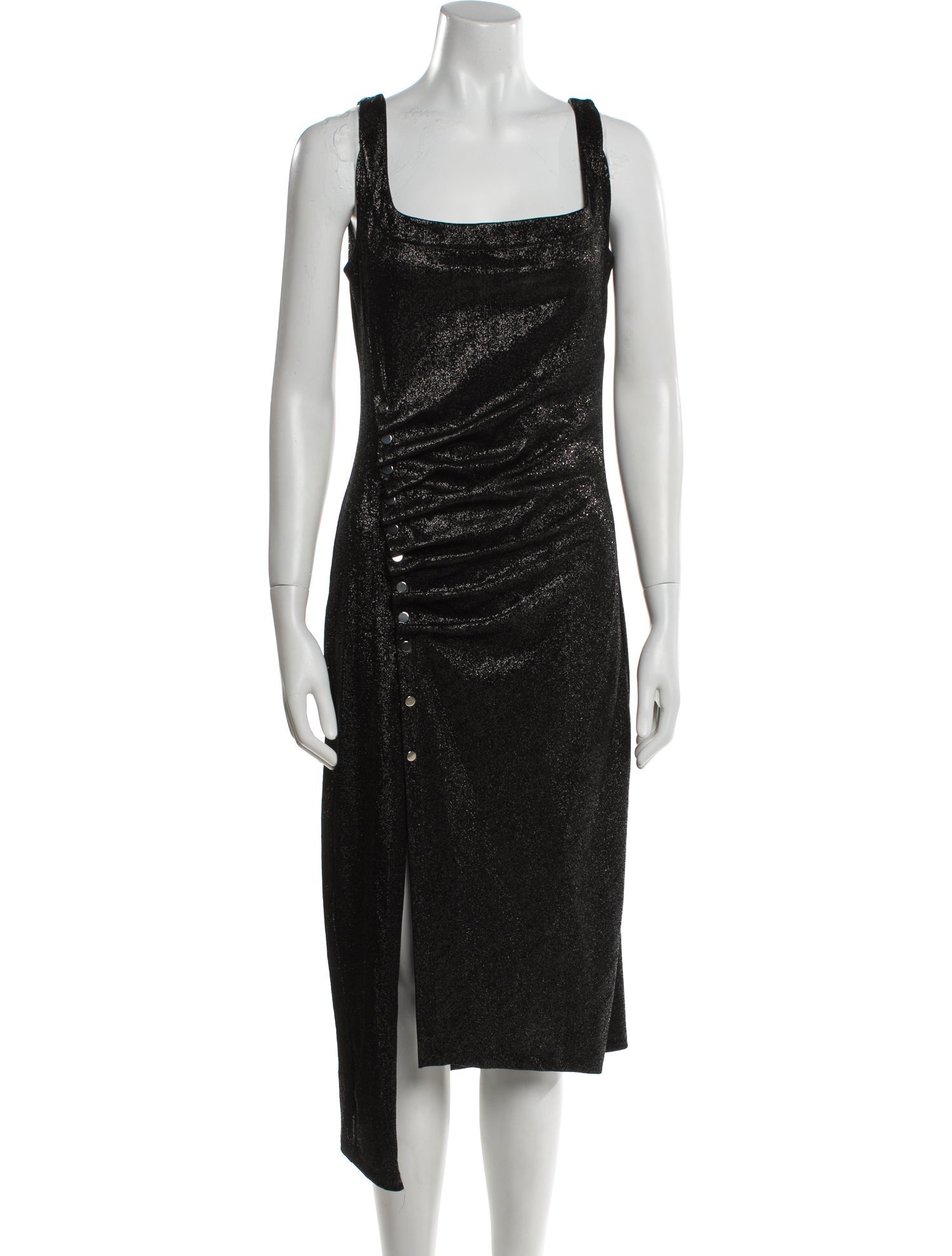 Paco Rabanne Square Neckline Midi Length Dress
