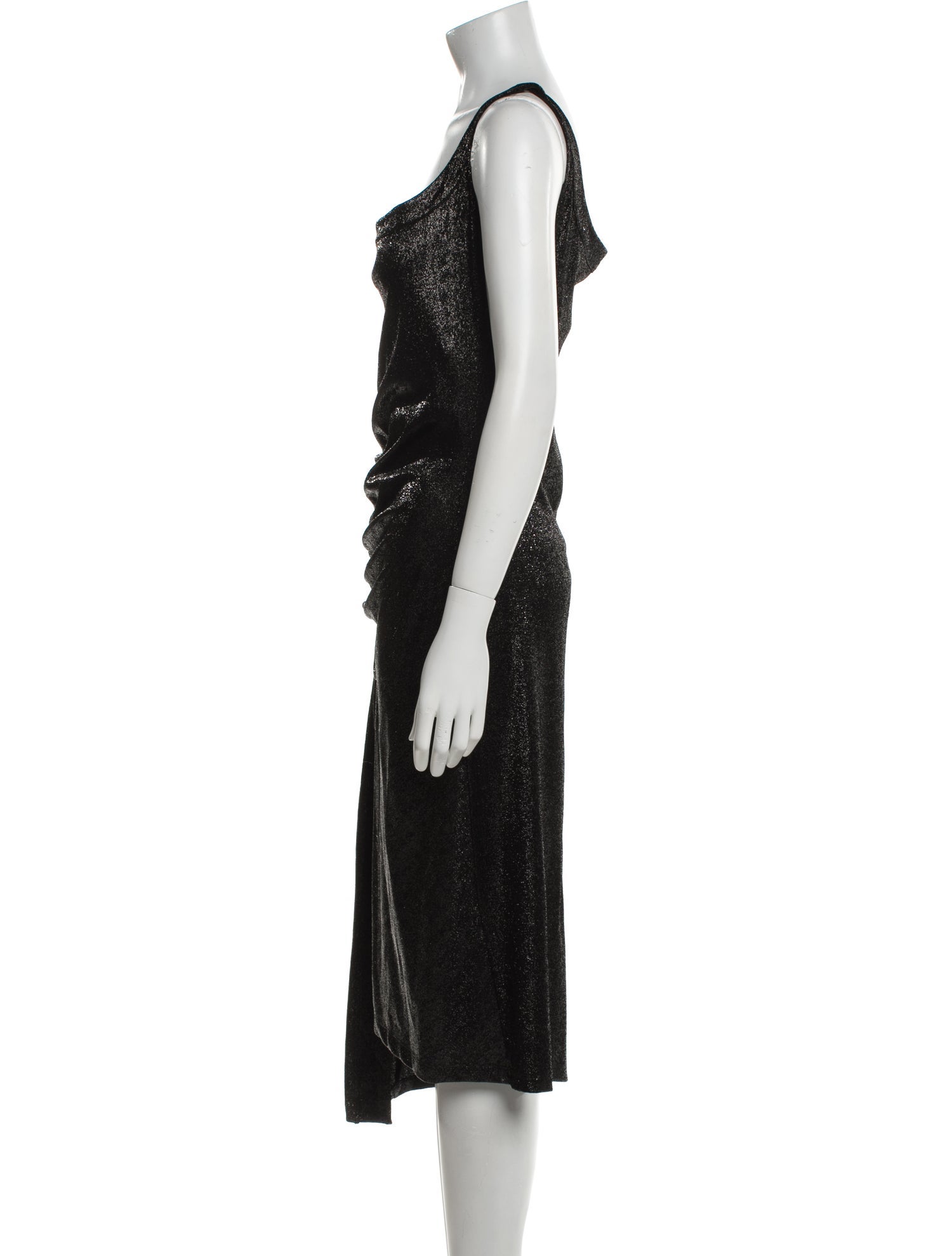 Paco Rabanne Square Neckline Midi Length Dress