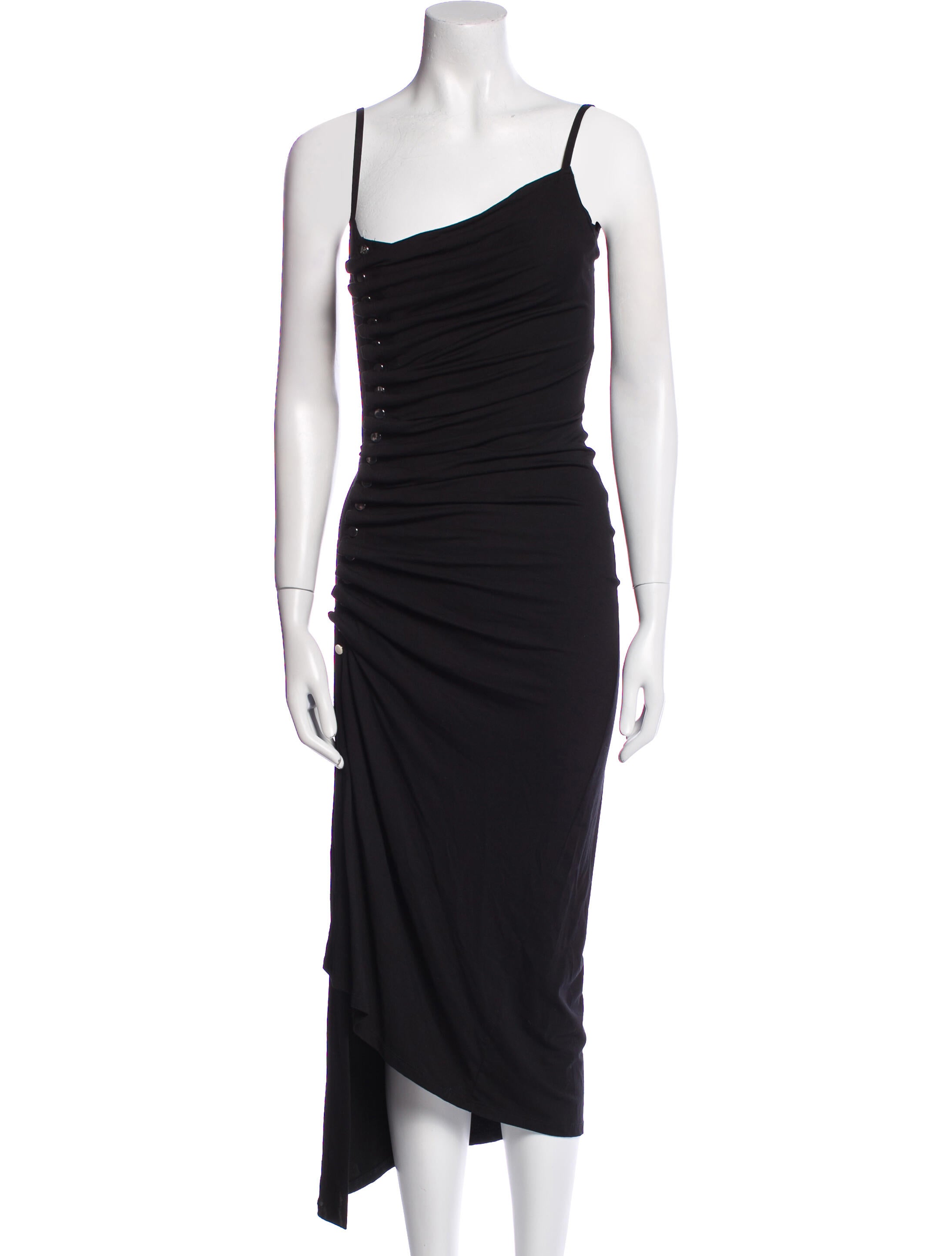 Paco Rabanne One-Shoulder Long Dress