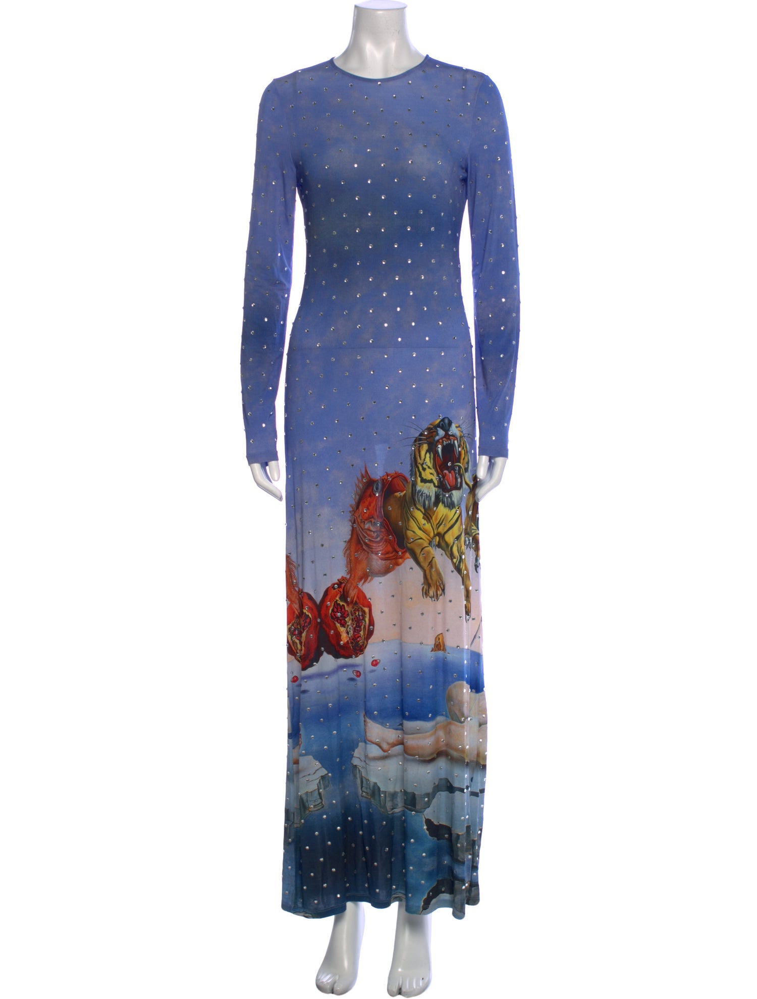 Paco Rabanne Printed Long Dress
