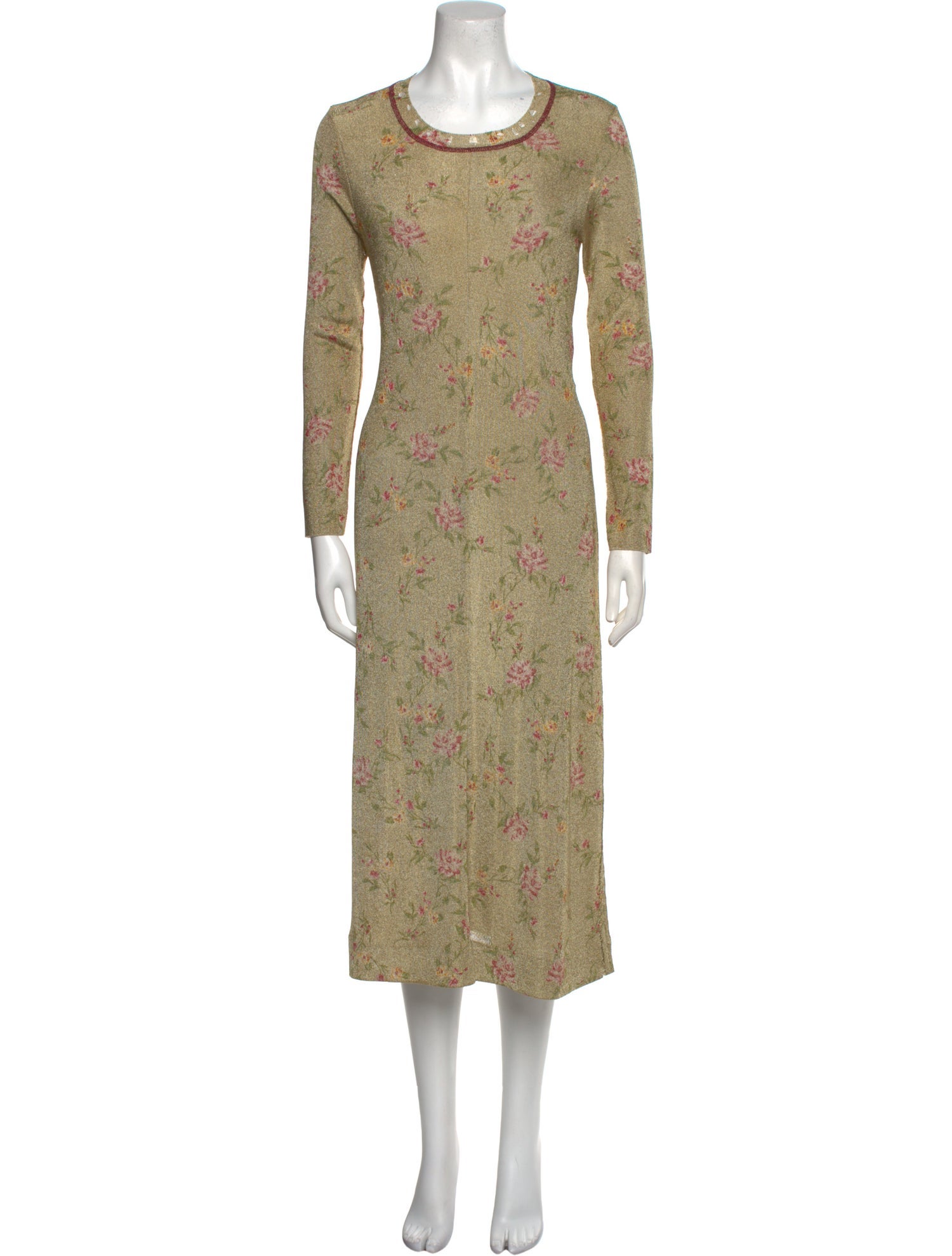 Rabanne Floral Print Midi Length Dress