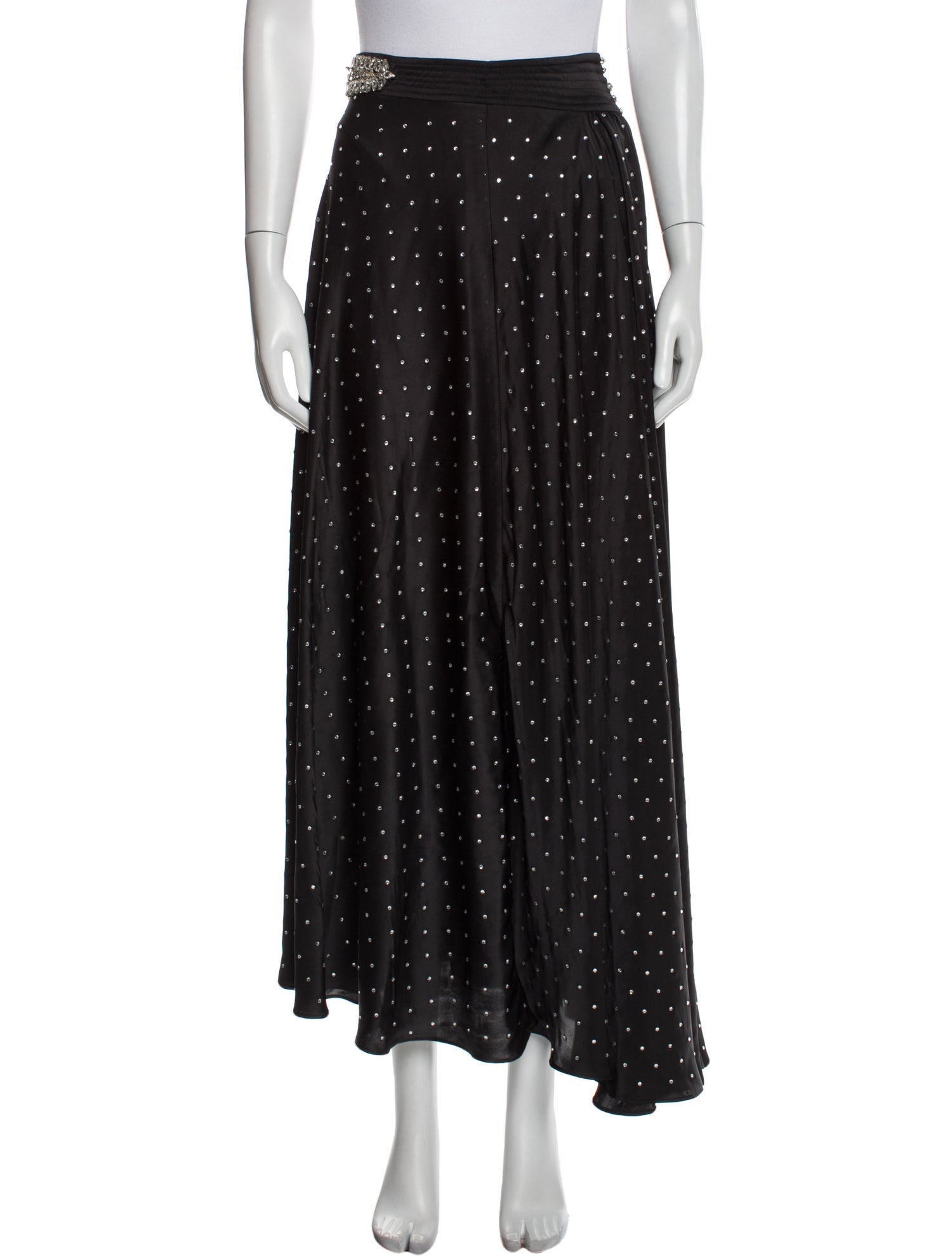 Paco Rabanne Polka Dot Print Long Skirt