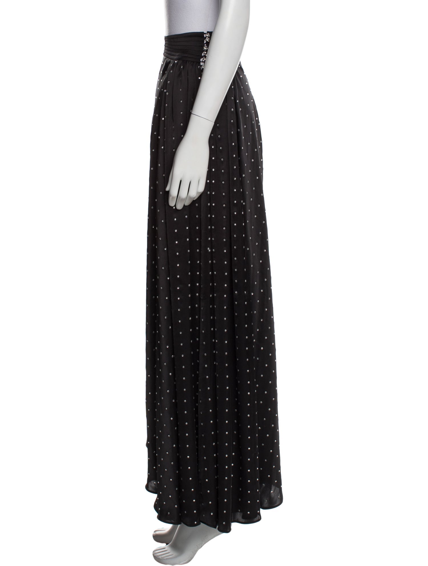 Paco Rabanne Polka Dot Print Long Skirt