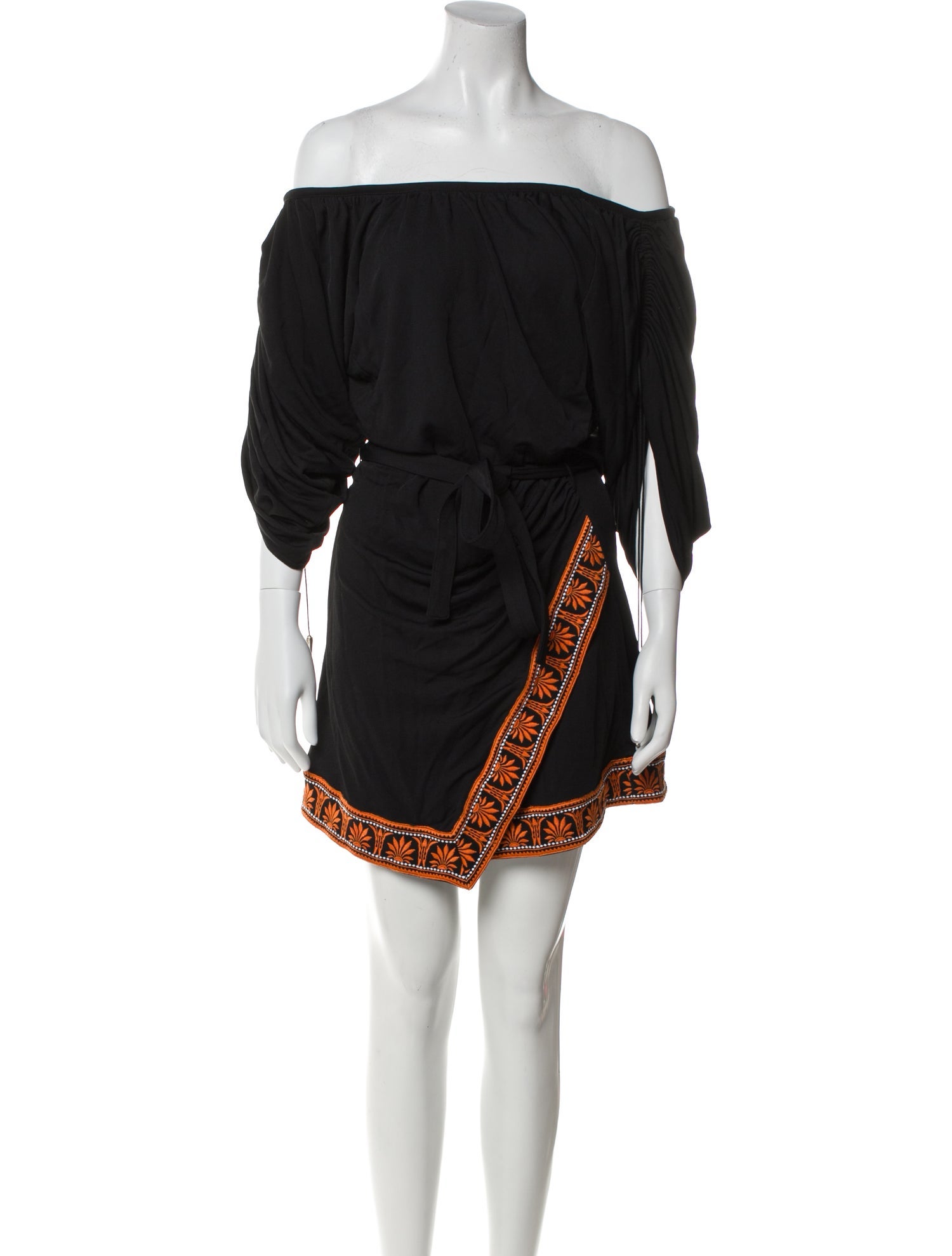 Paco Rabanne Off-The-Shoulder Mini Dress