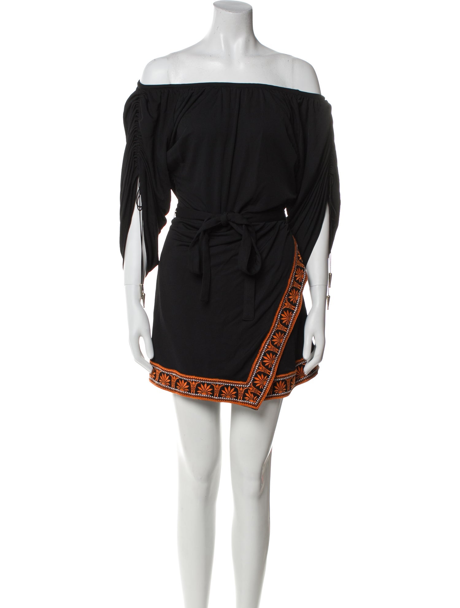 Paco Rabanne Off-The-Shoulder Mini Dress