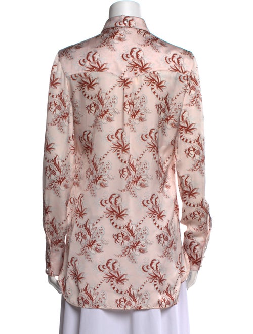 Paco Rabanne Printed Long Sleeve Button-Up Top