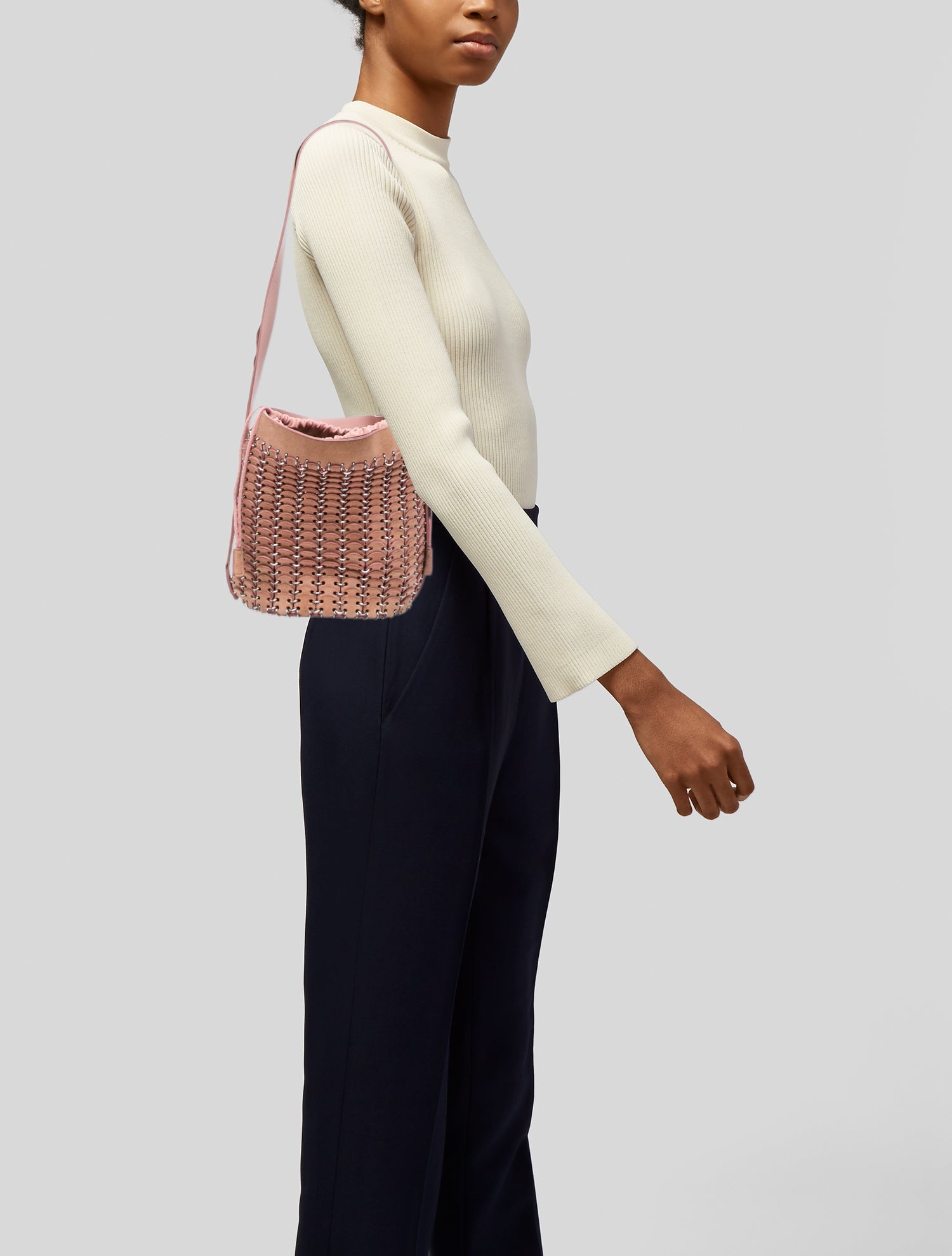 Paco Rabanne Suede Crossbody Bag