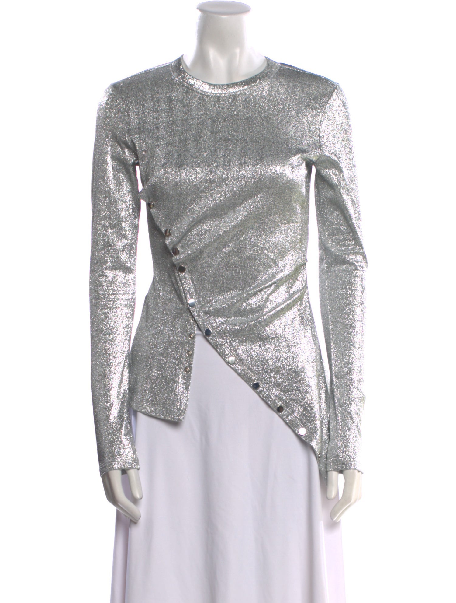 Paco Rabanne Crew Neck Long Sleeve Top