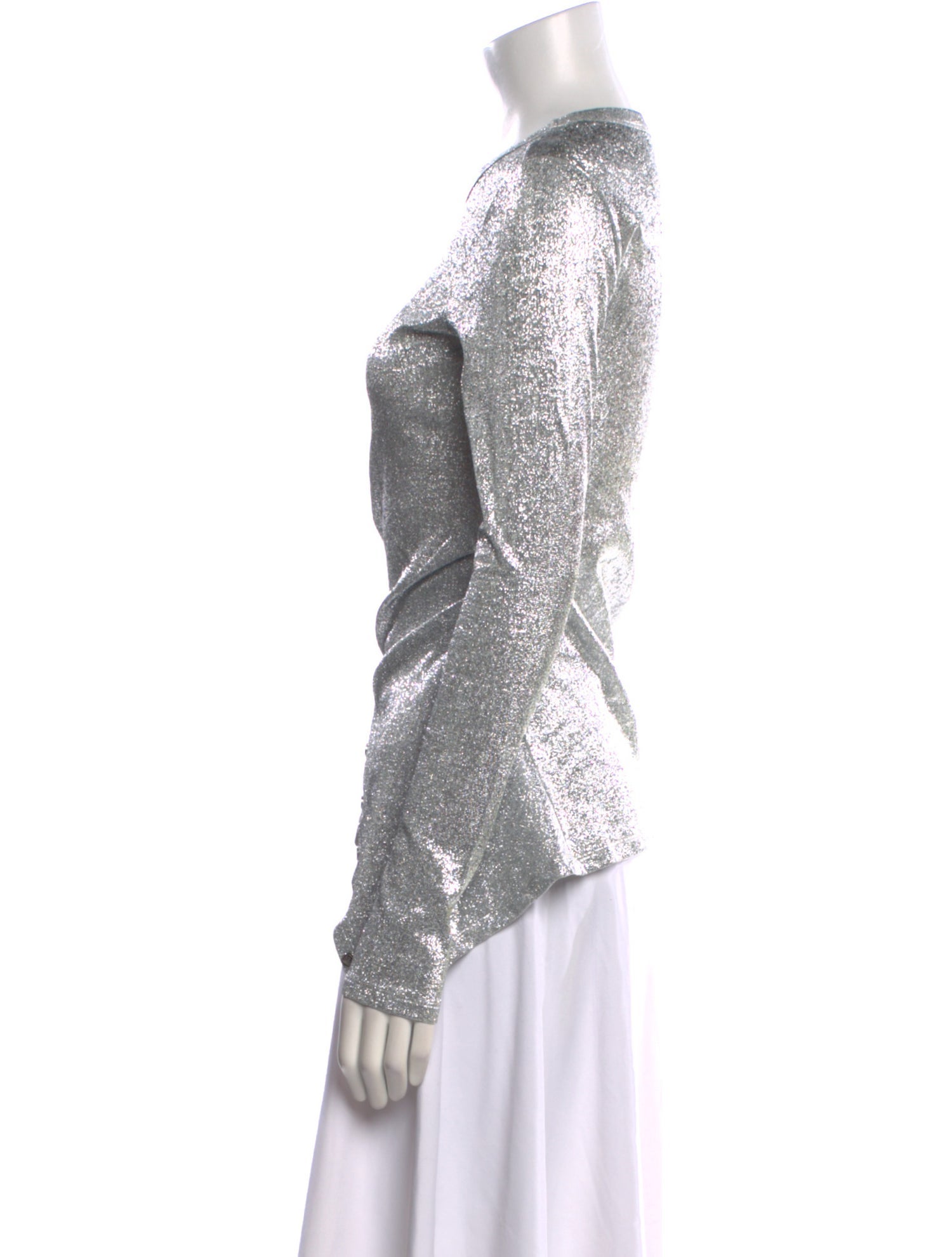 Paco Rabanne Crew Neck Long Sleeve Top