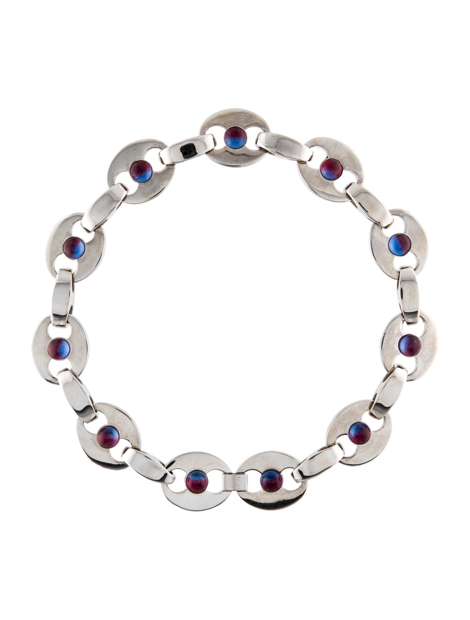 Paco Rabanne Glass Chain Collar Necklace