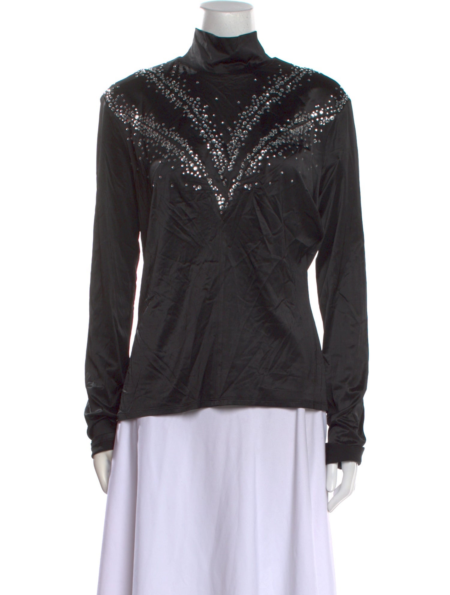 Paco Rabanne Turtleneck Long Sleeve Top