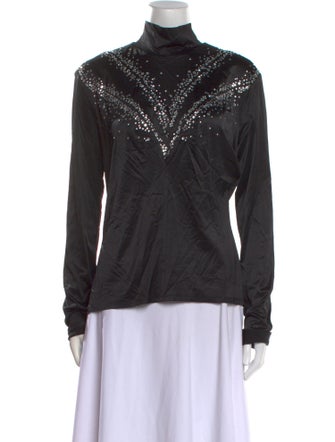 Paco Rabanne Turtleneck Long Sleeve Top