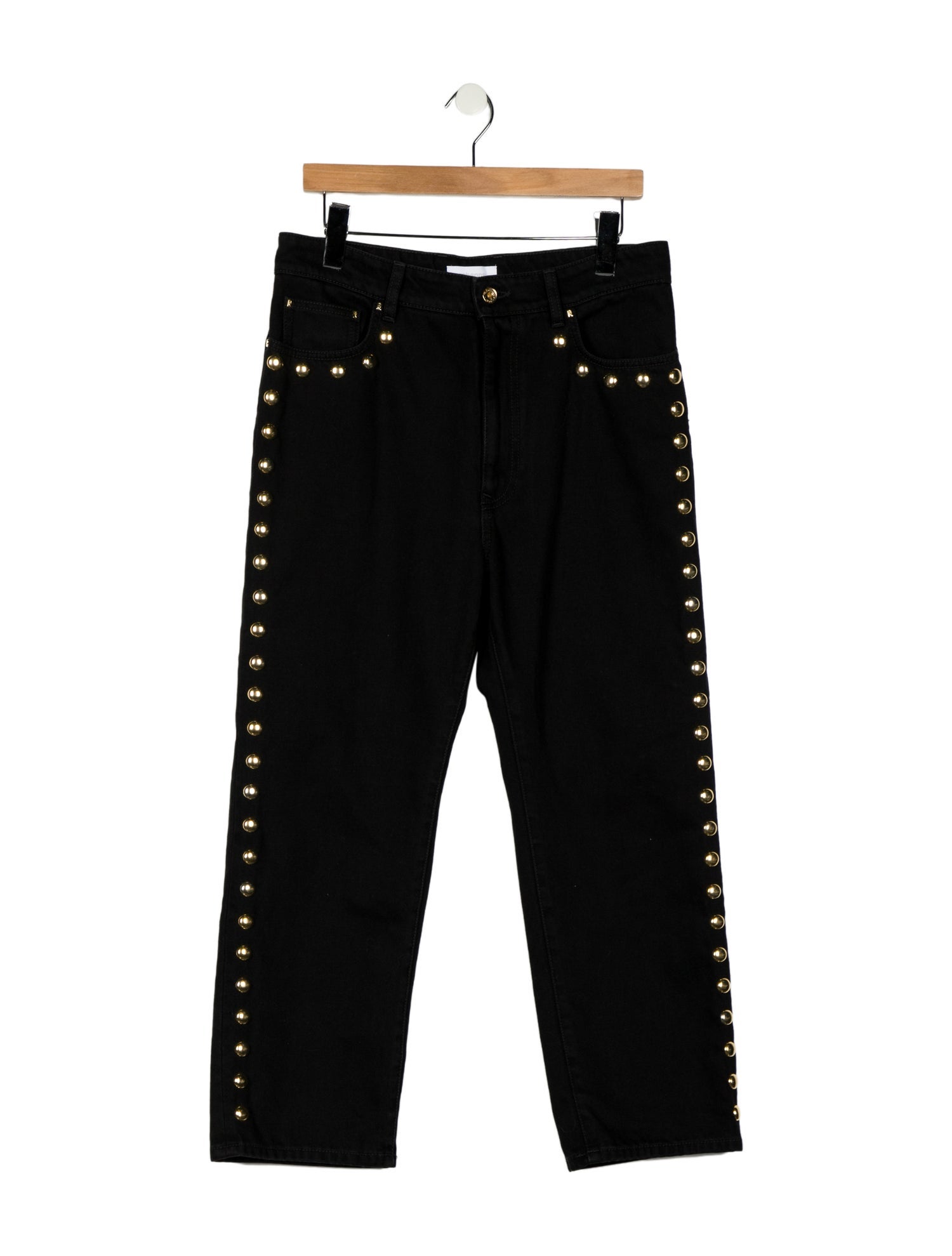 Rabanne High-Rise Straight Leg Jeans