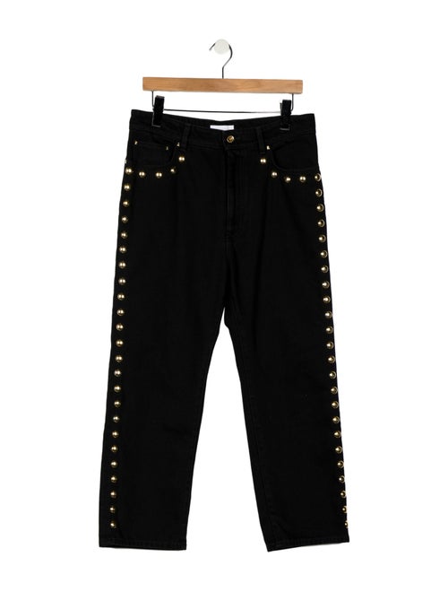 Rabanne High-Rise Straight Leg Jeans