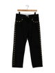 Rabanne High-Rise Straight Leg Jeans