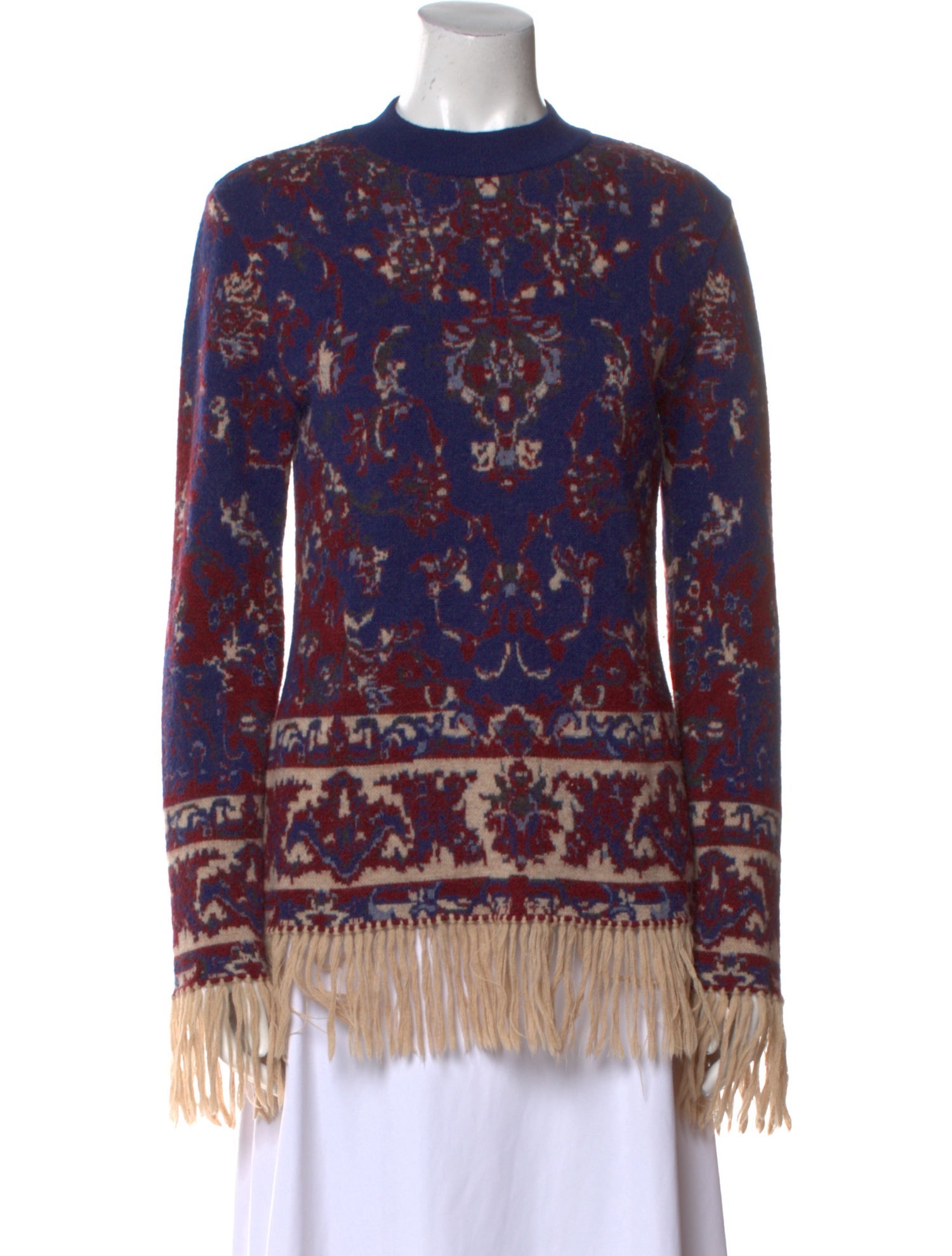 Paco Rabanne Alpaca Printed Sweater