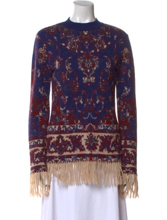 Paco Rabanne Alpaca Printed Sweater