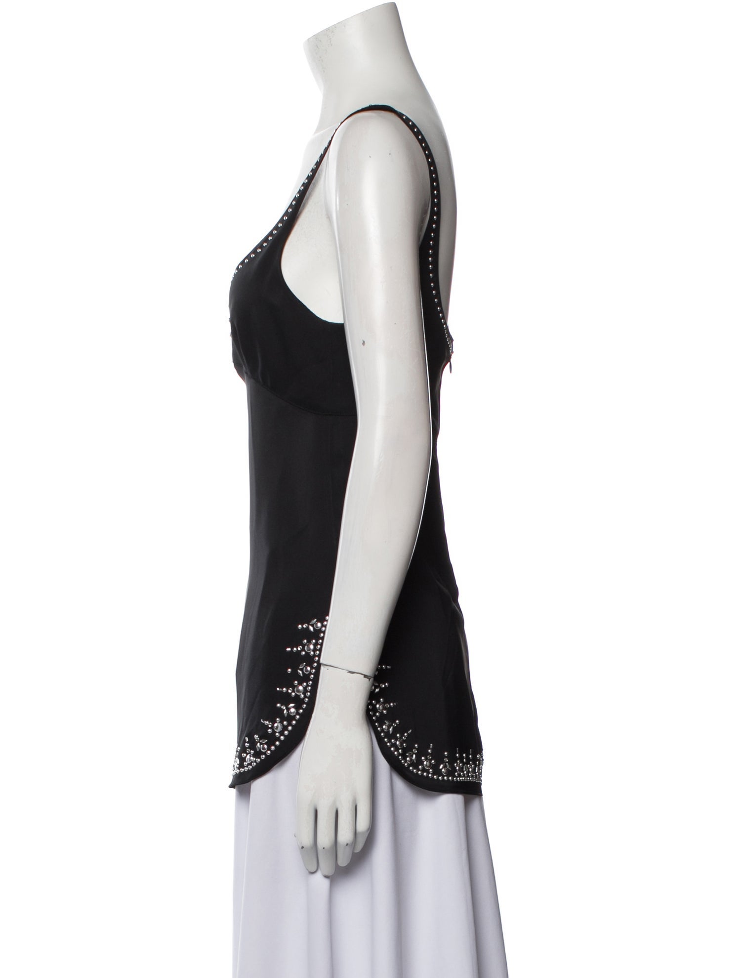 Paco Rabanne Scoop Neck Sleeveless Top