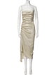 Paco Rabanne Square Neckline Long Dress