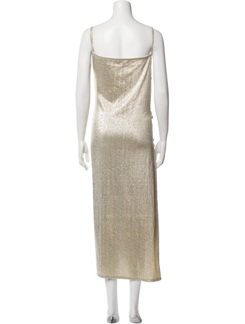 Paco Rabanne Square Neckline Long Dress