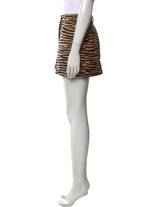 Paco Rabanne Animal Print Mini Skirt