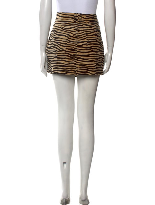 Paco Rabanne Animal Print Mini Skirt