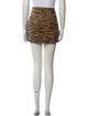 Paco Rabanne Animal Print Mini Skirt