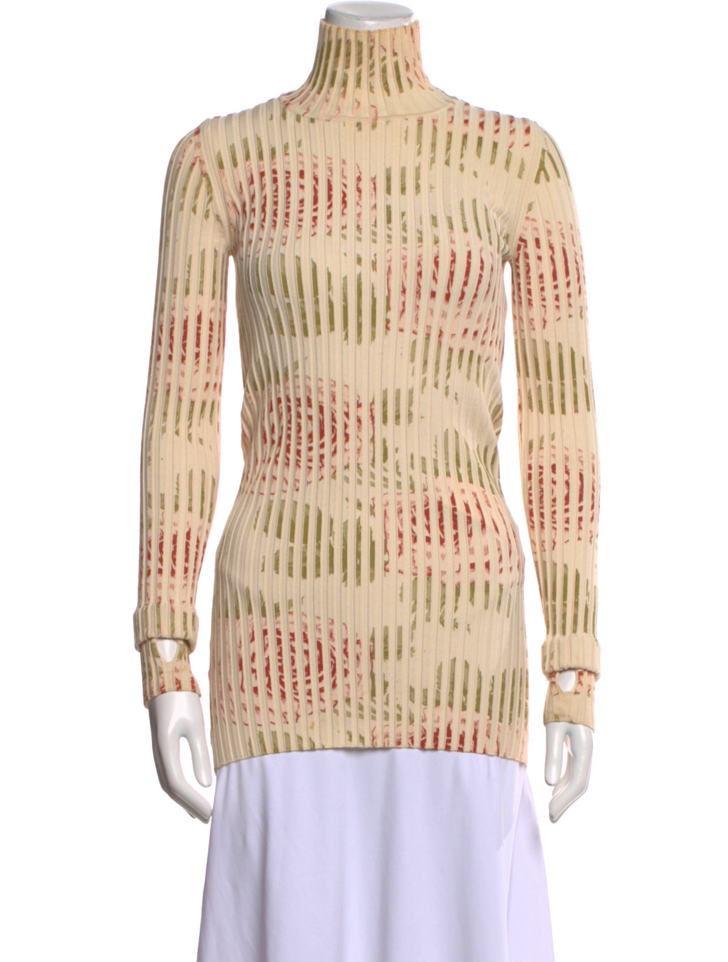 Paco Rabanne Printed Turtleneck Sweater