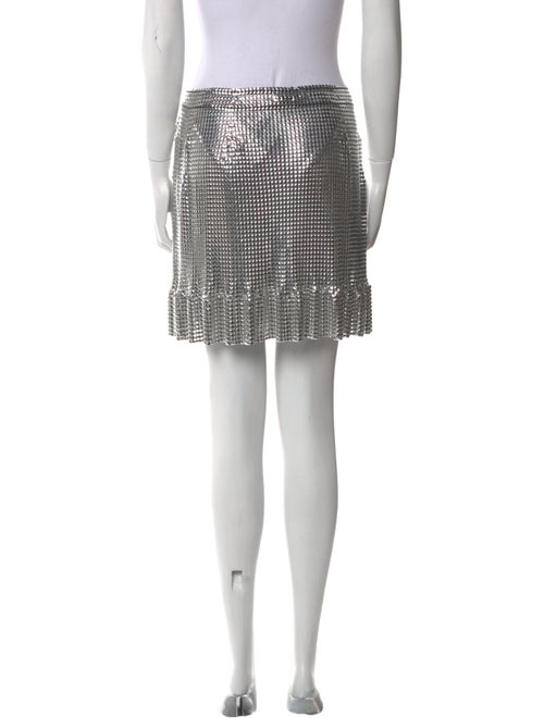 Paco Rabanne Plaid Print Mini Skirt