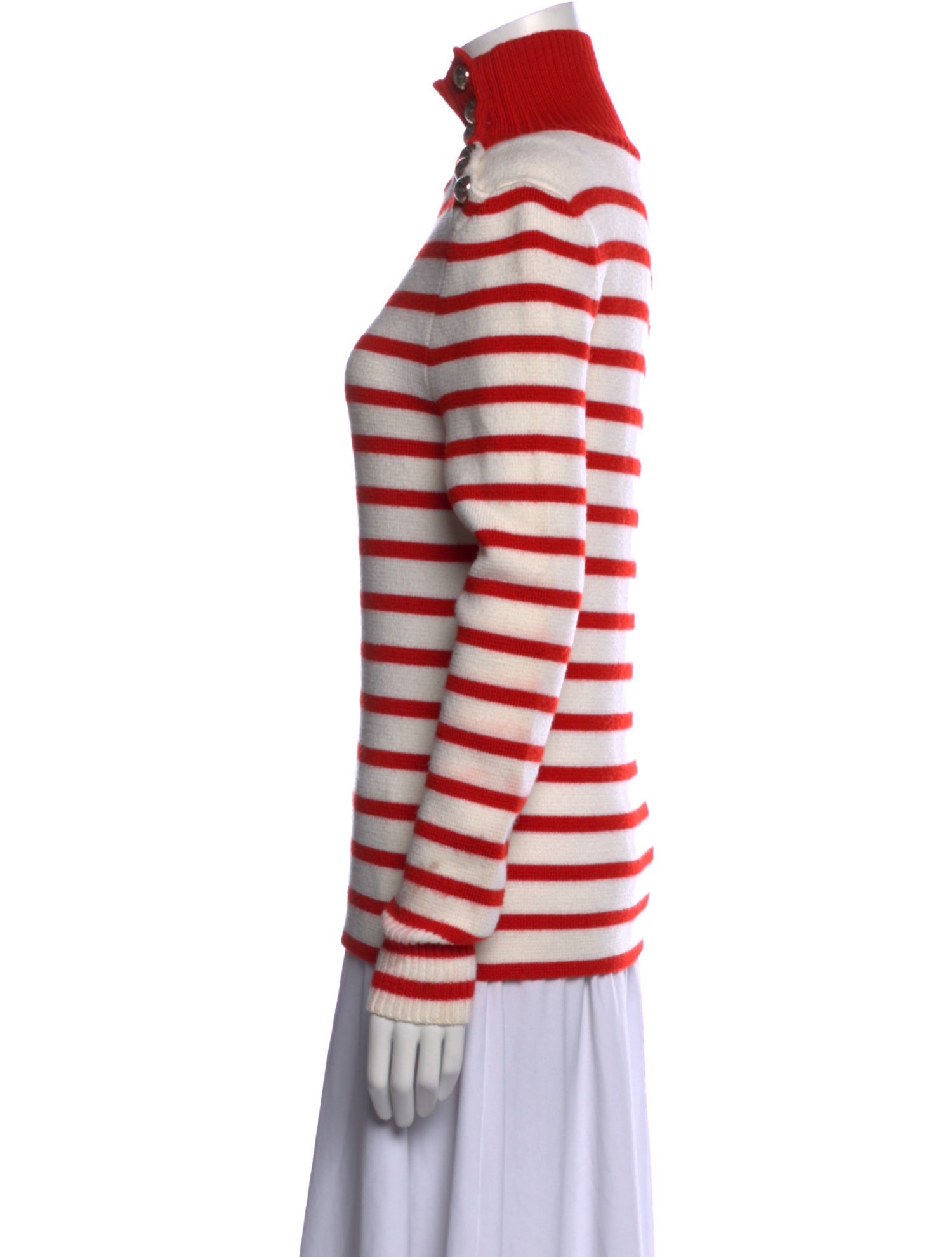 Paco Rabanne Virgin Wool Striped Sweater