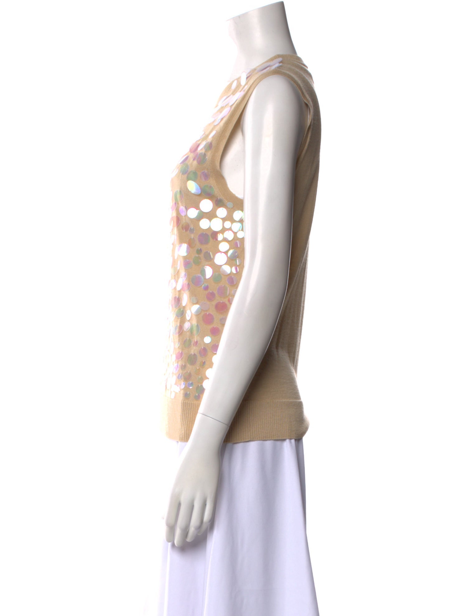 Paco Rabanne Merino Wool Printed Top