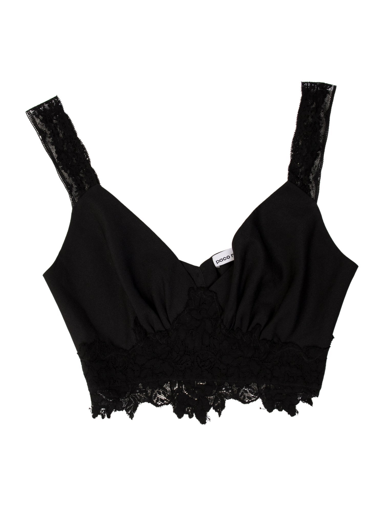 Paco Rabanne V-Neck Sleeveless Crop Top