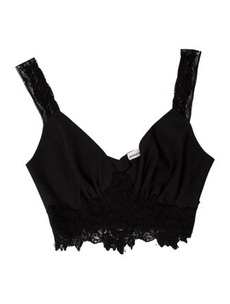 Paco Rabanne V-Neck Sleeveless Crop Top