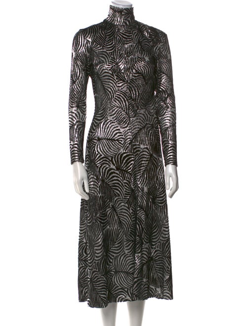 Paco Rabanne Printed Long Dress