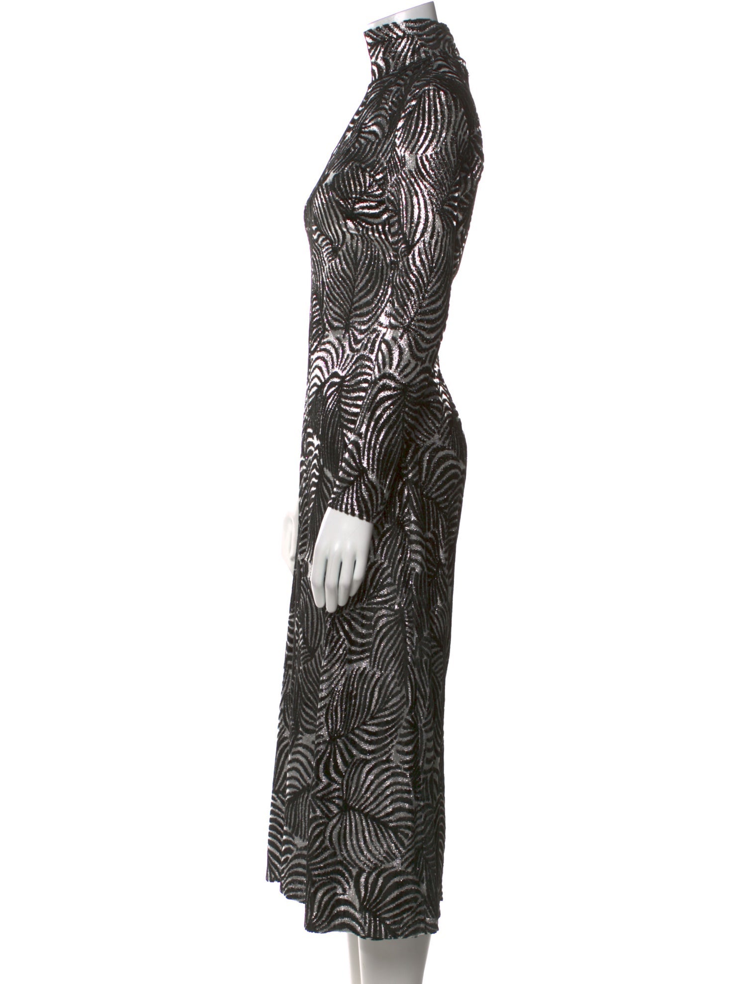 Paco Rabanne Printed Long Dress