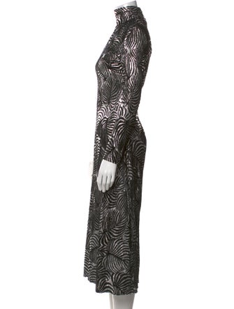 Paco Rabanne Printed Long Dress