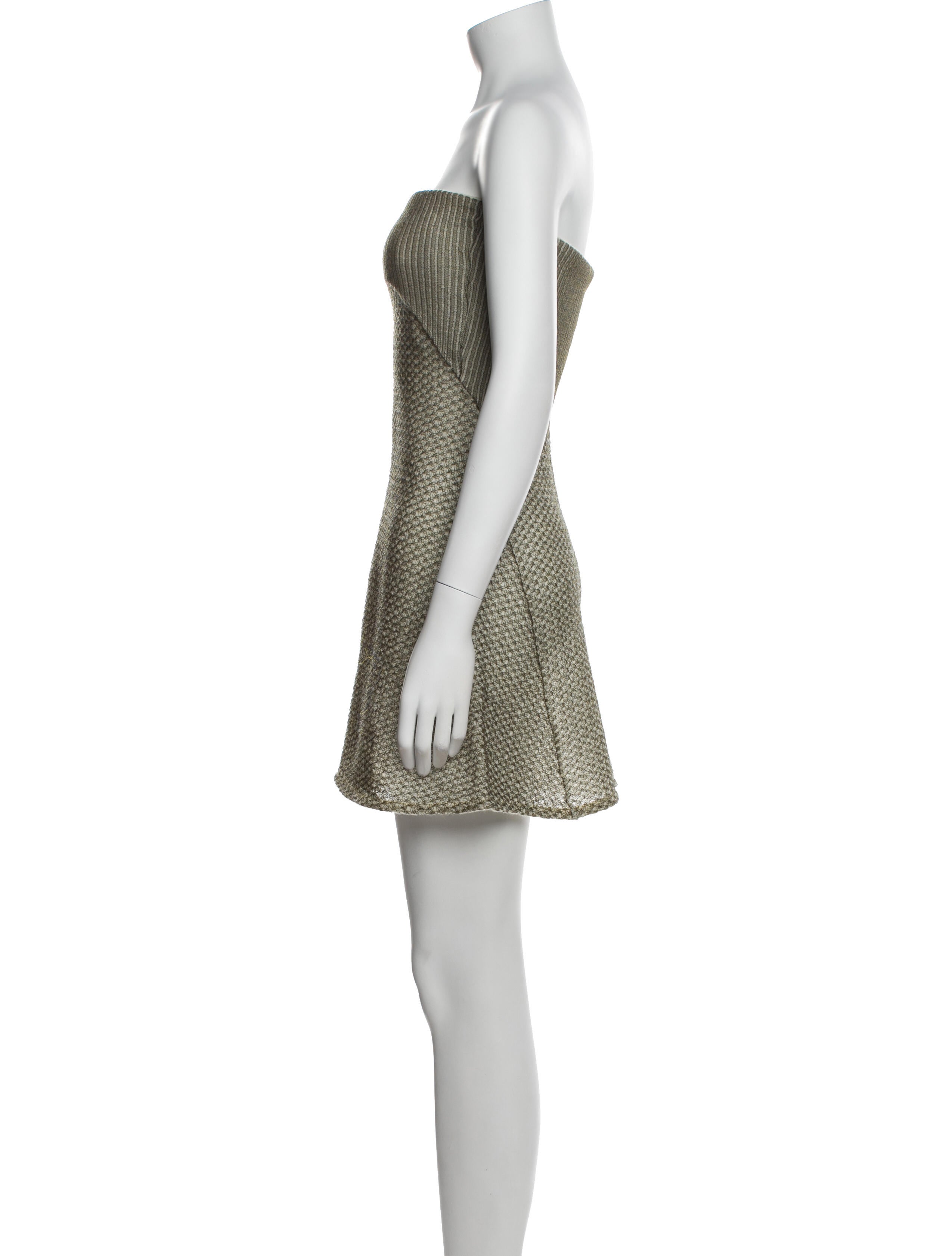 Paco Rabanne Strapless Mini Dress