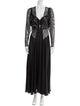 Paco Rabanne V-Neck Long Dress