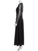 Paco Rabanne V-Neck Long Dress