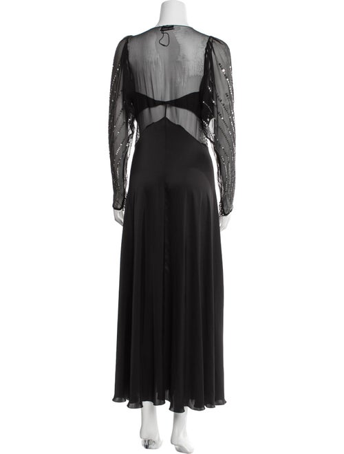 Paco Rabanne V-Neck Long Dress