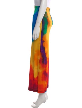 Paco Rabanne Tie-Dye Print Midi Length Skirt
