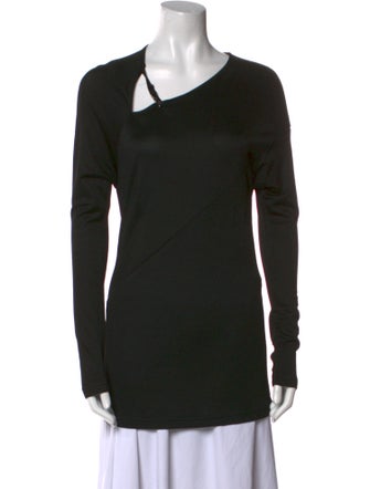Paco Rabanne Cowl Neck Long Sleeve Tunic