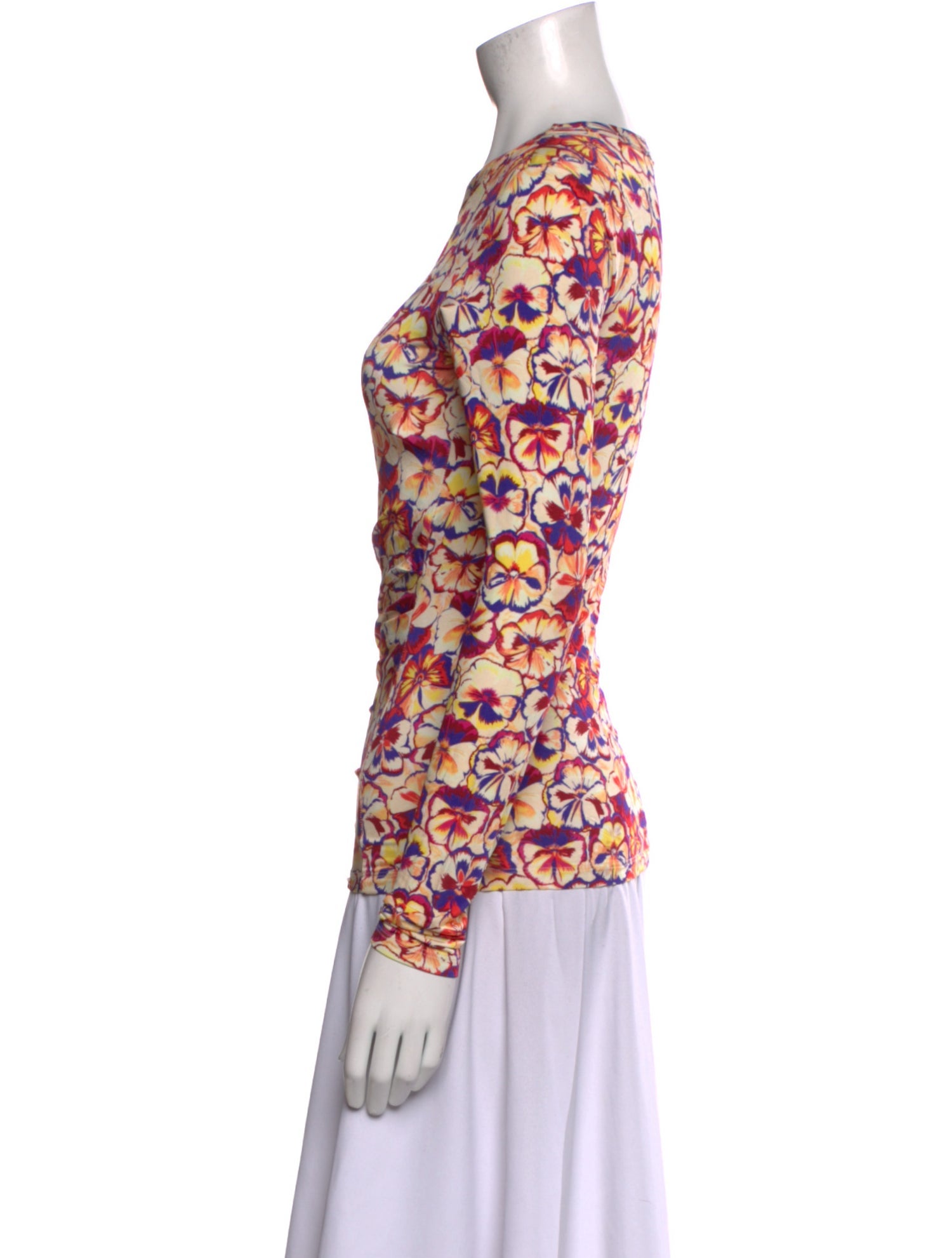 Paco Rabanne Printed Crew Neck Top