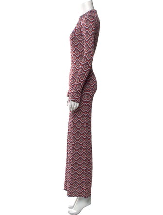 Paco Rabanne Printed Long Dress