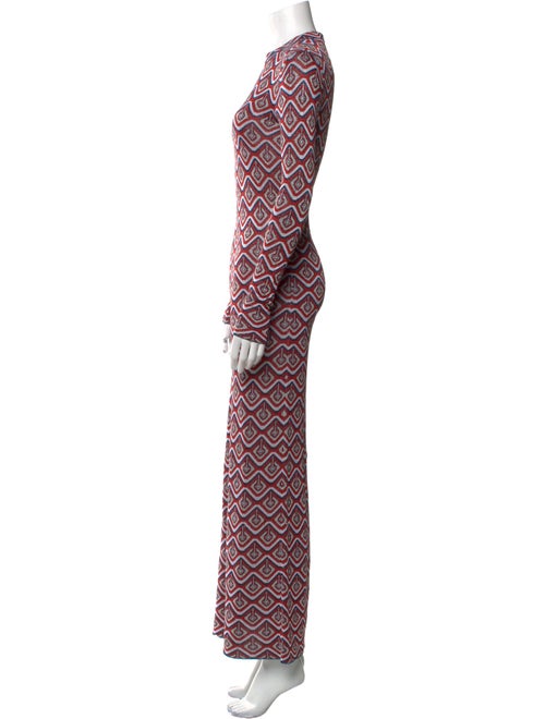 Paco Rabanne Printed Long Dress