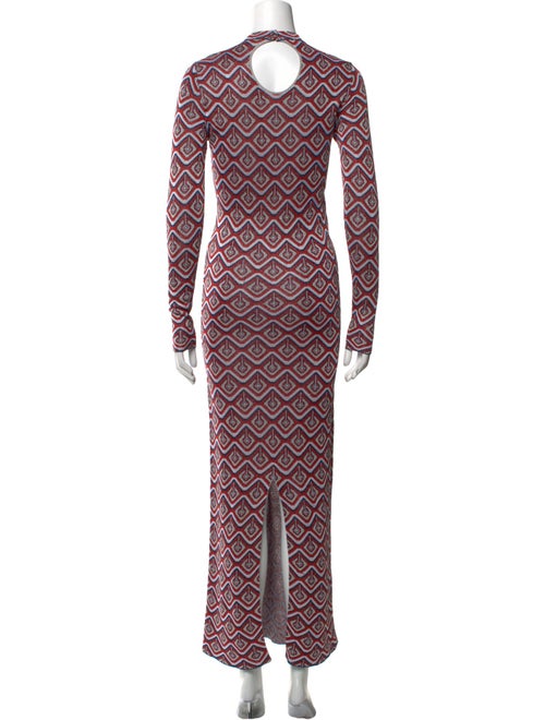 Paco Rabanne Printed Long Dress